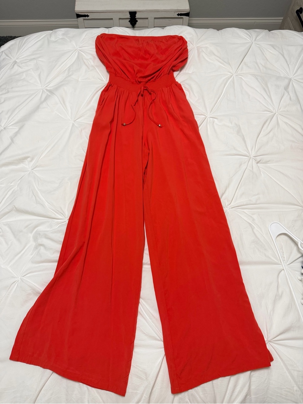 Guess Strapless Dark Coral One-Piece Jumpsuit for Kids